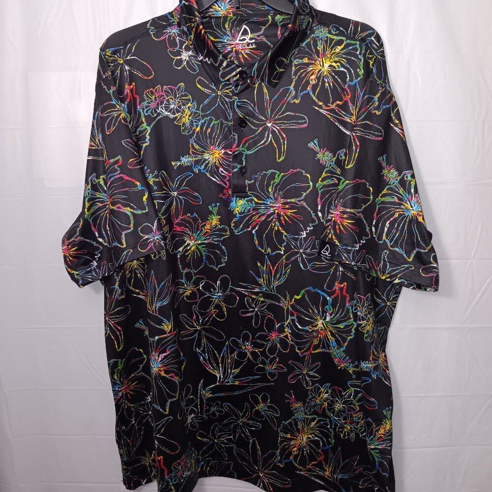 DEOLAX XL STRECTH GOLF POLO SHIRT